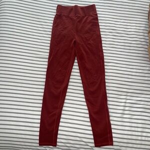 Byegreis High Waist leggings Brick Red Small